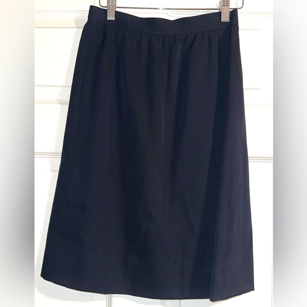 Vintage Givenchy Nouvelle Boutique Navy Blue Skirt, Swiss Made.